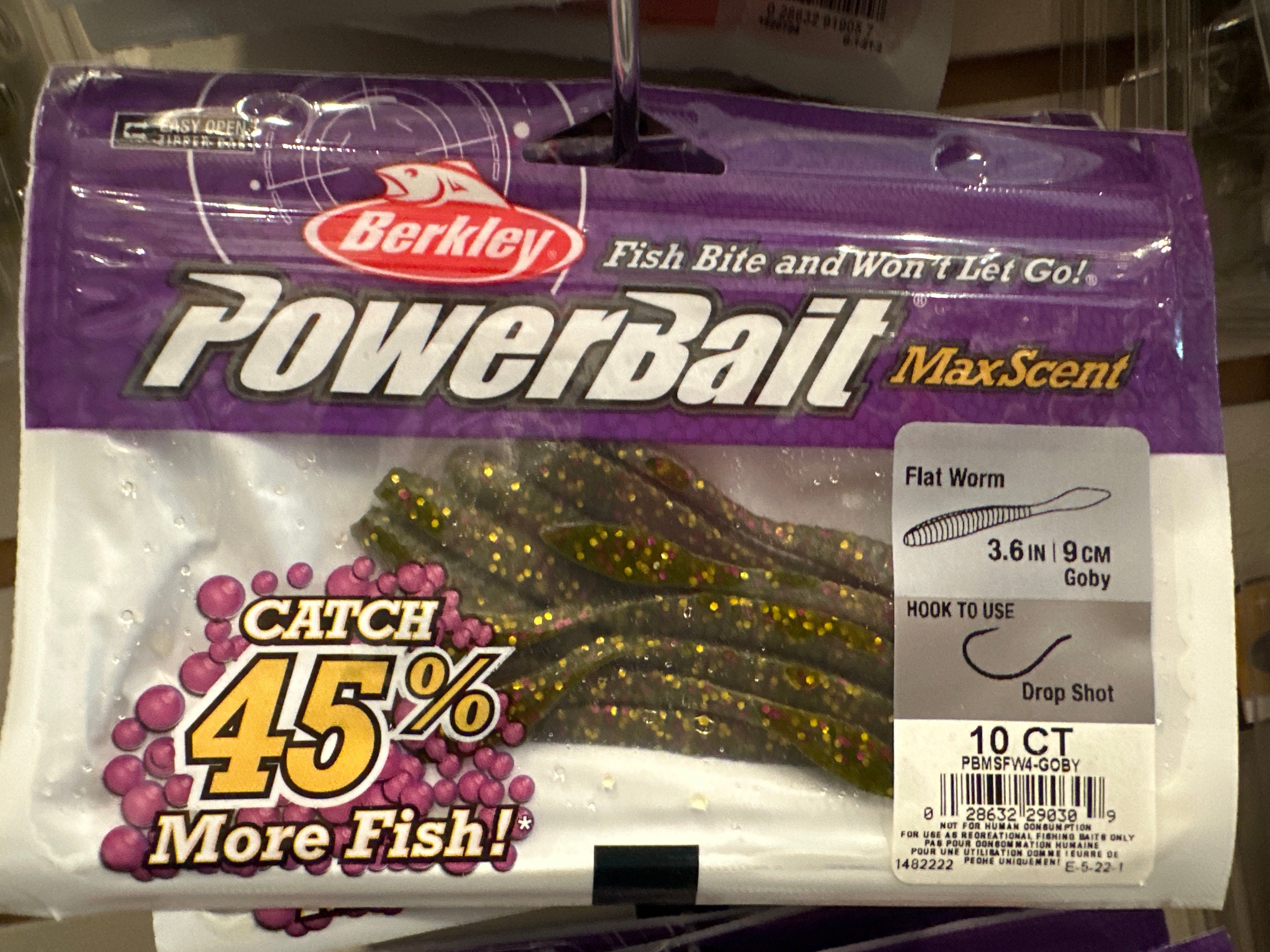 Berkley Powerbait Max Scent Flat Worm 3.6” 10pcs