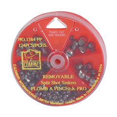 Compac Removable Split Shot Sinkers 124pcs
