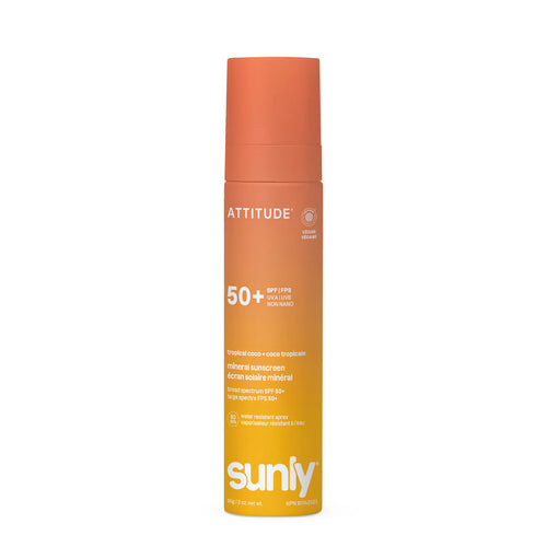 Attitude Sunly Mineral Sunscreen Spray 50spf