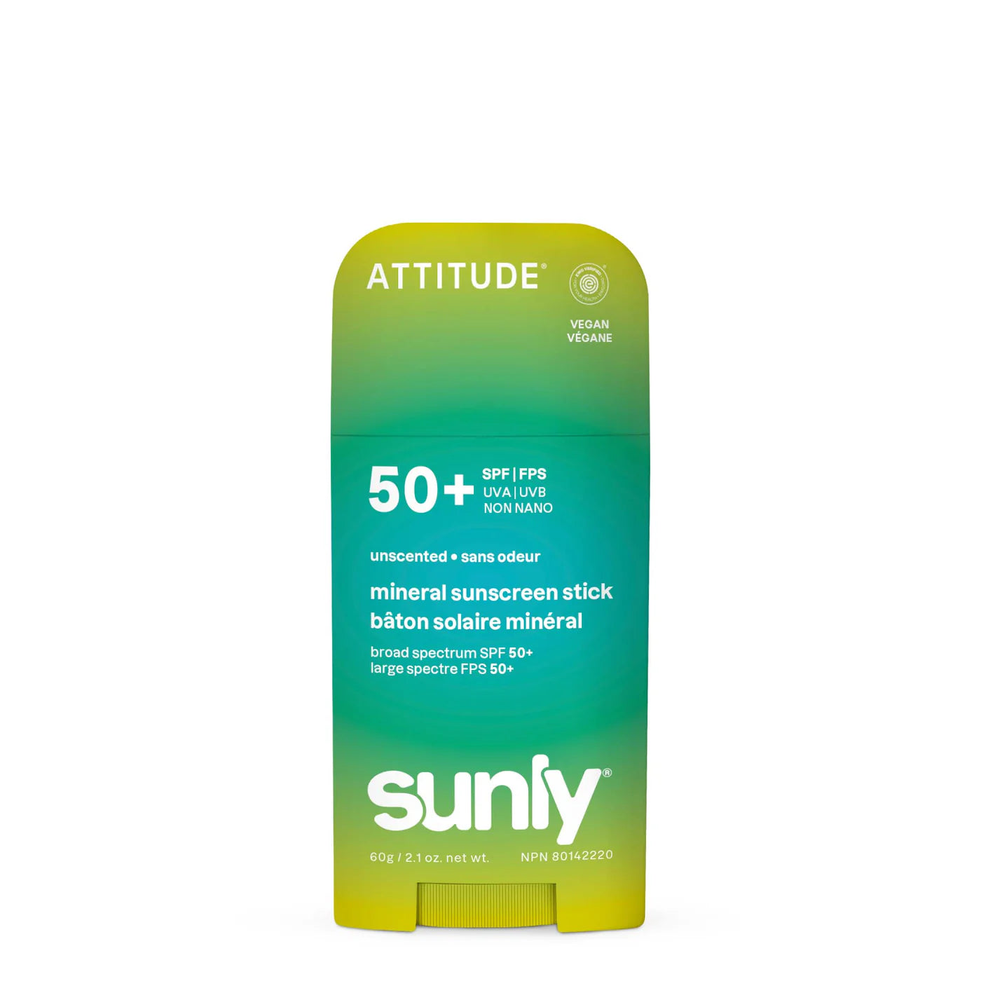 Attitude Sunly Mineral Sunscreen Stick 50SPF