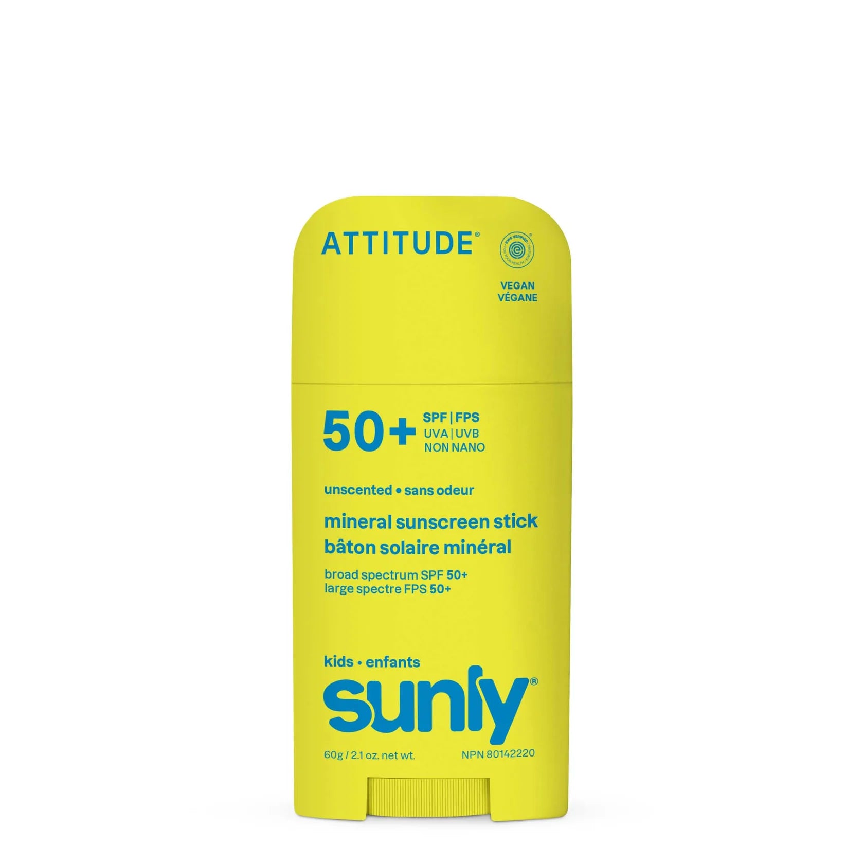 Attitude Sunly Mineral Sunscreen Stick 50SPF