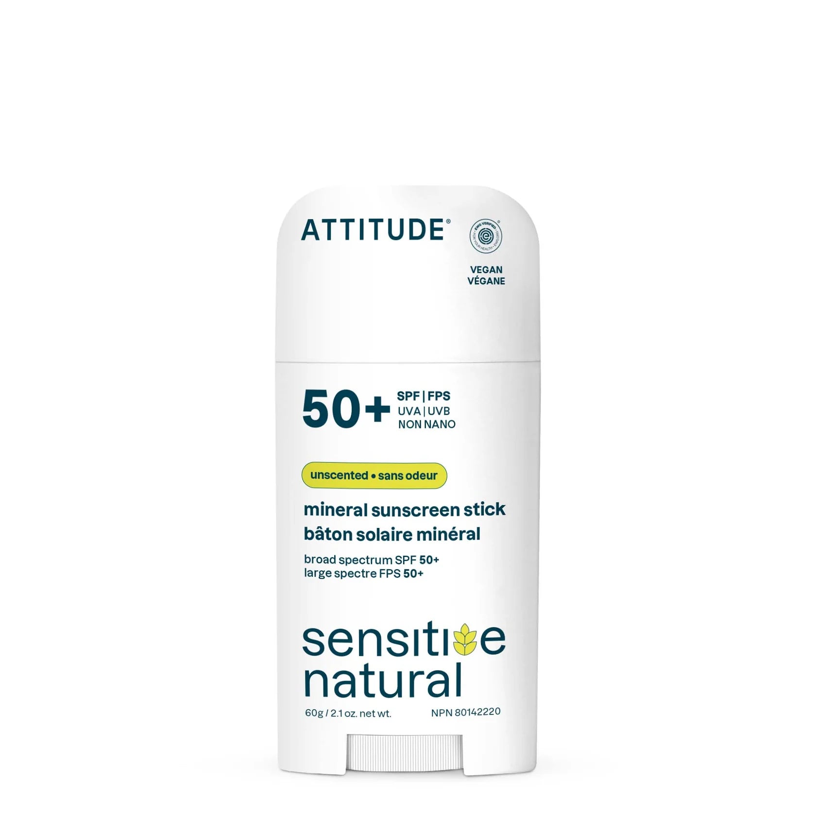 Attitude Sunly Mineral Sunscreen Stick 50SPF