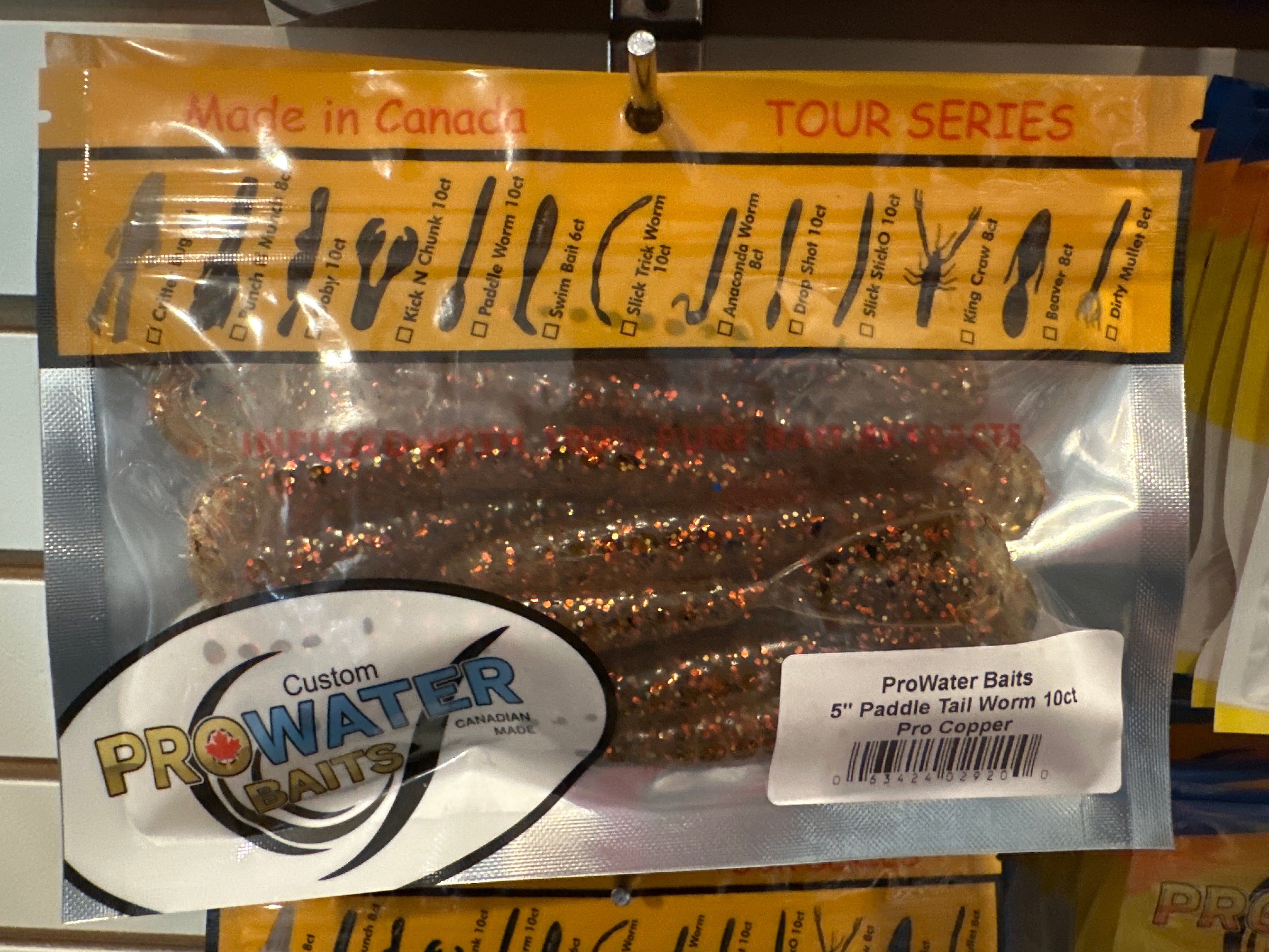 Pro Water Baits Paddle Tail Worm 5” 10pcs