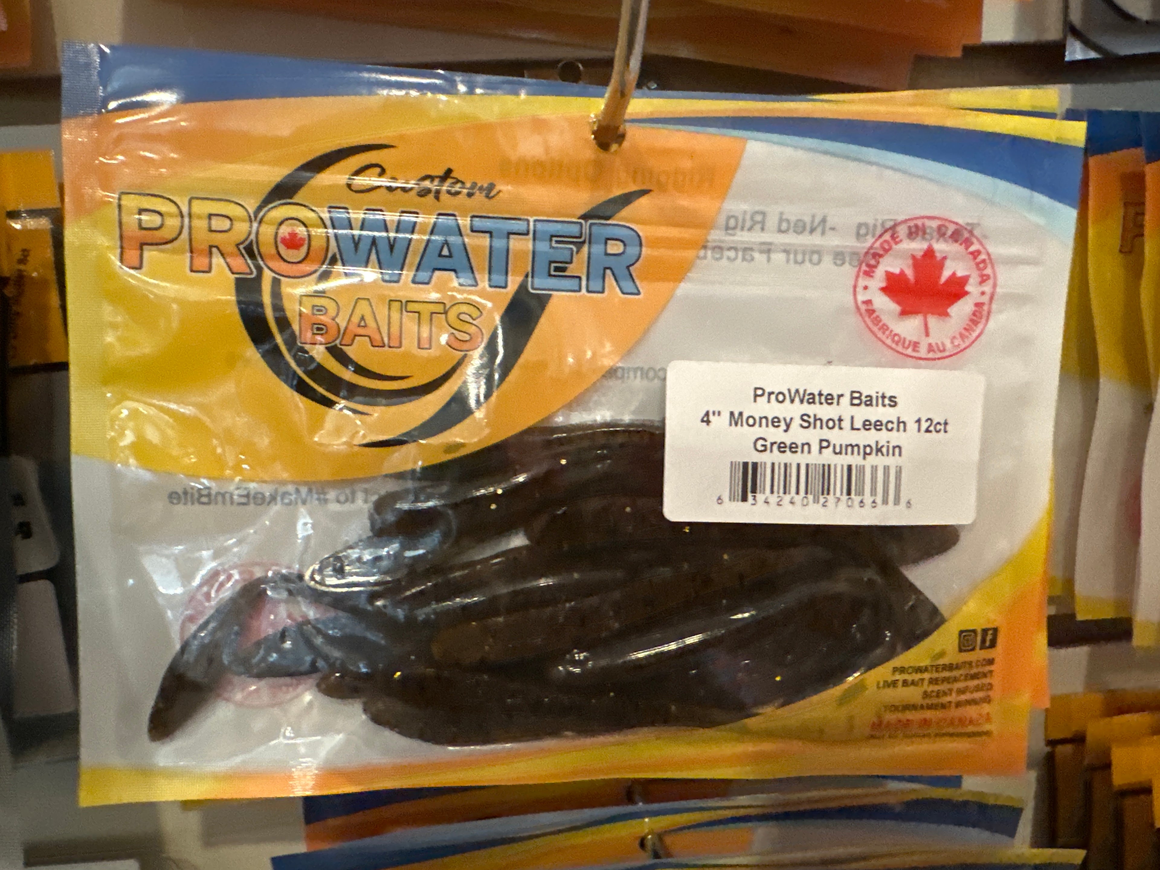 Pro Water Baits Money Shot Leech 4” 12pcs