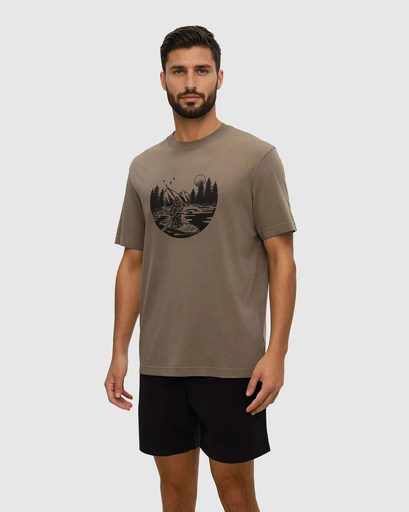 TenTree Men's Regenerative Lake Life Portal T-Shirt