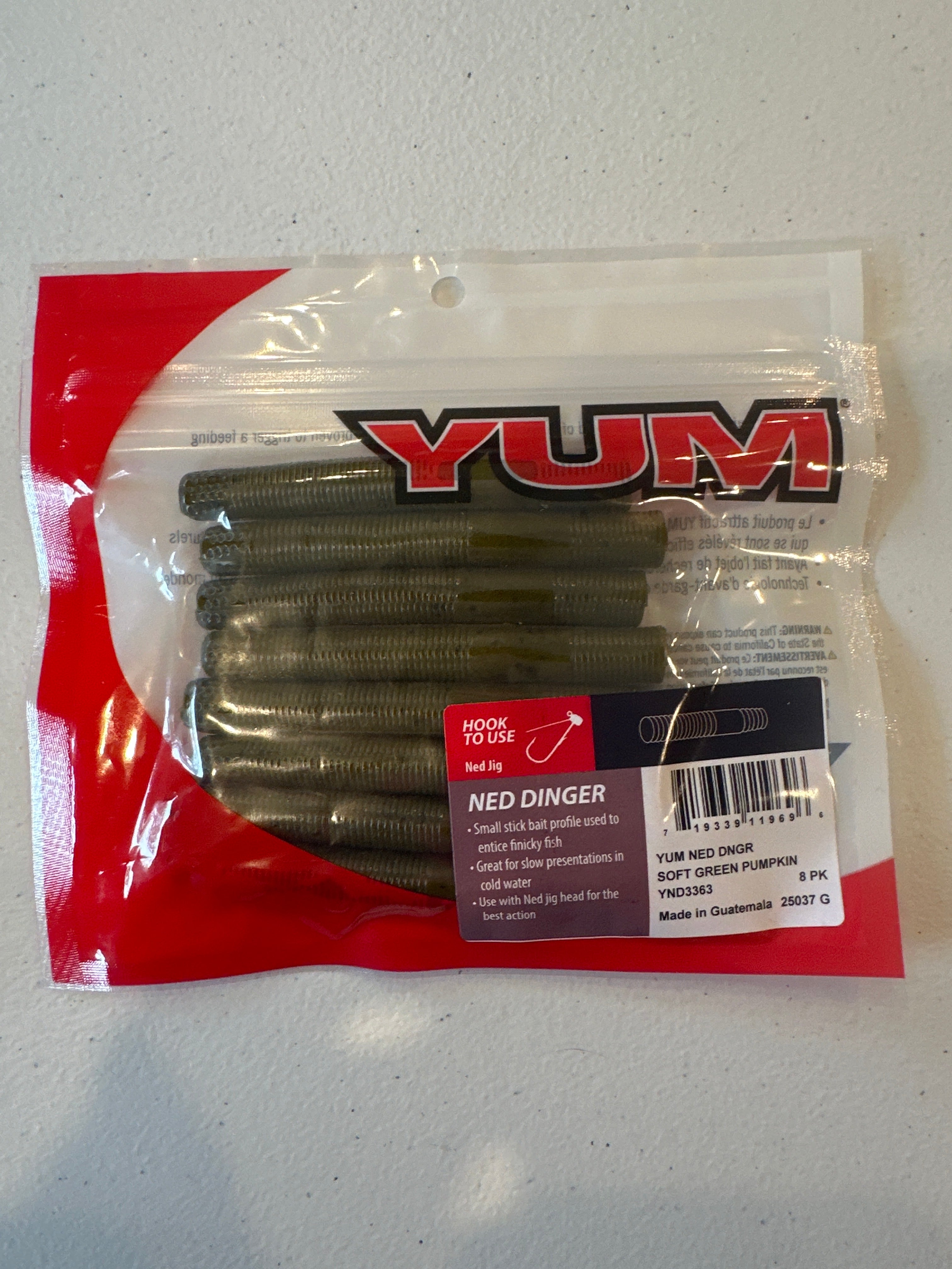 YUM Ned Dinger 3" 8pcs
