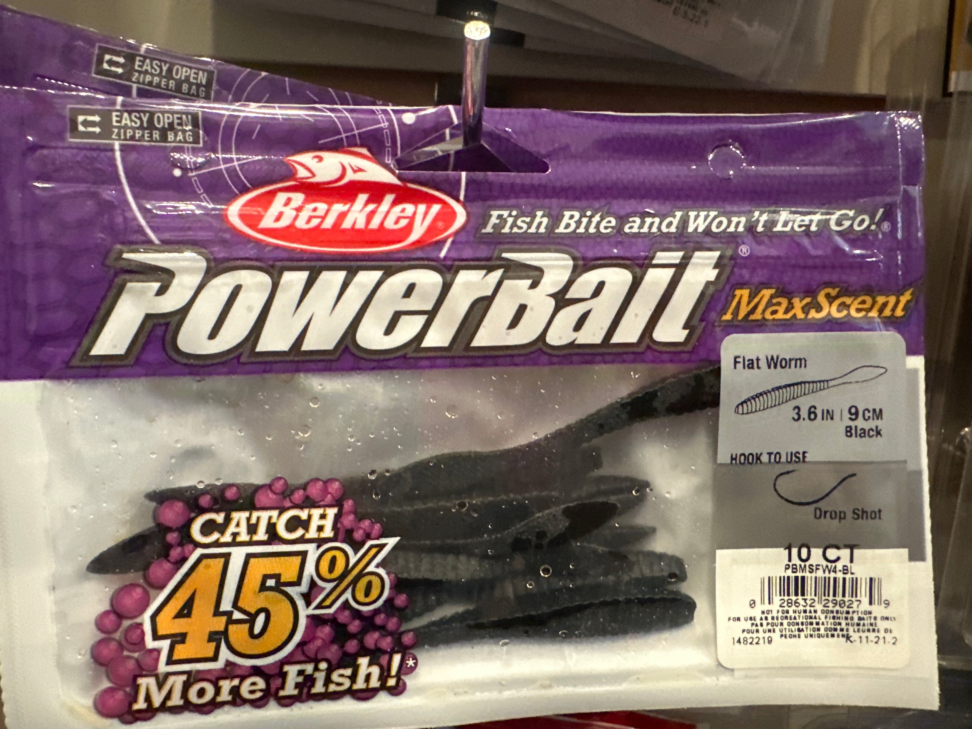 Berkley Powerbait Max Scent Flat Worm 3.6” 10pcs