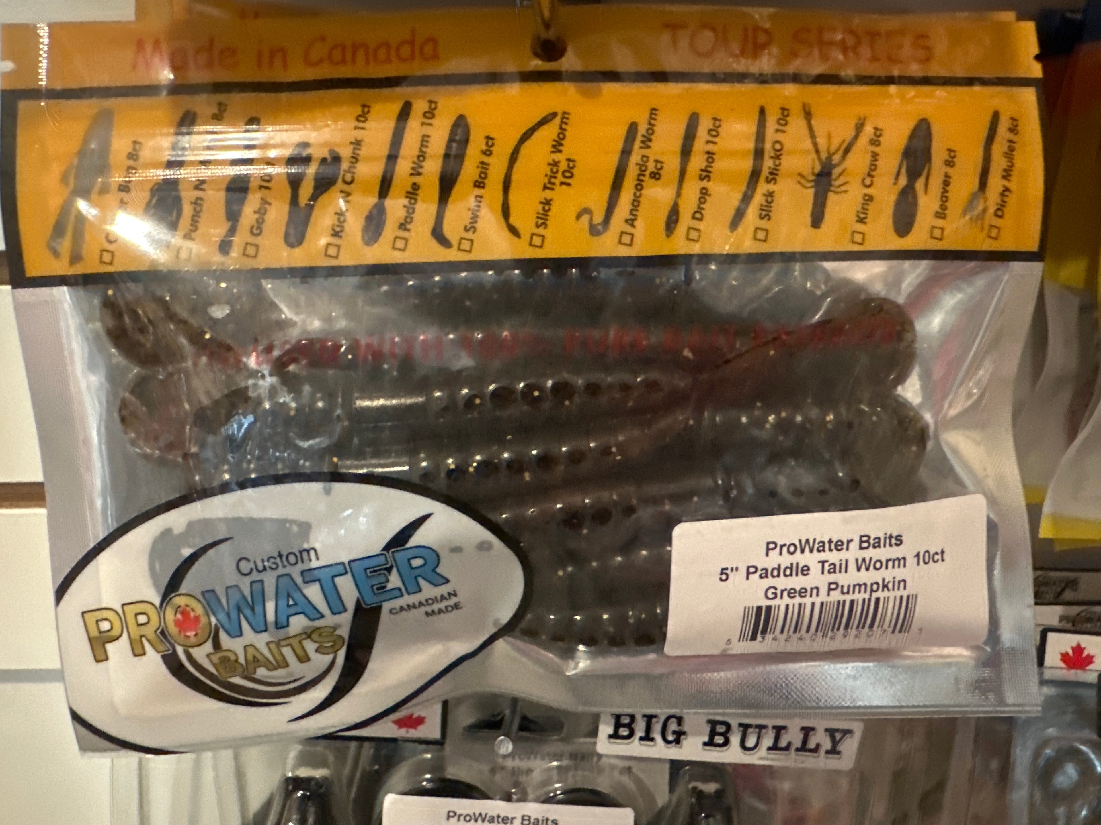Pro Water Baits Paddle Tail Worm 5” 10pcs
