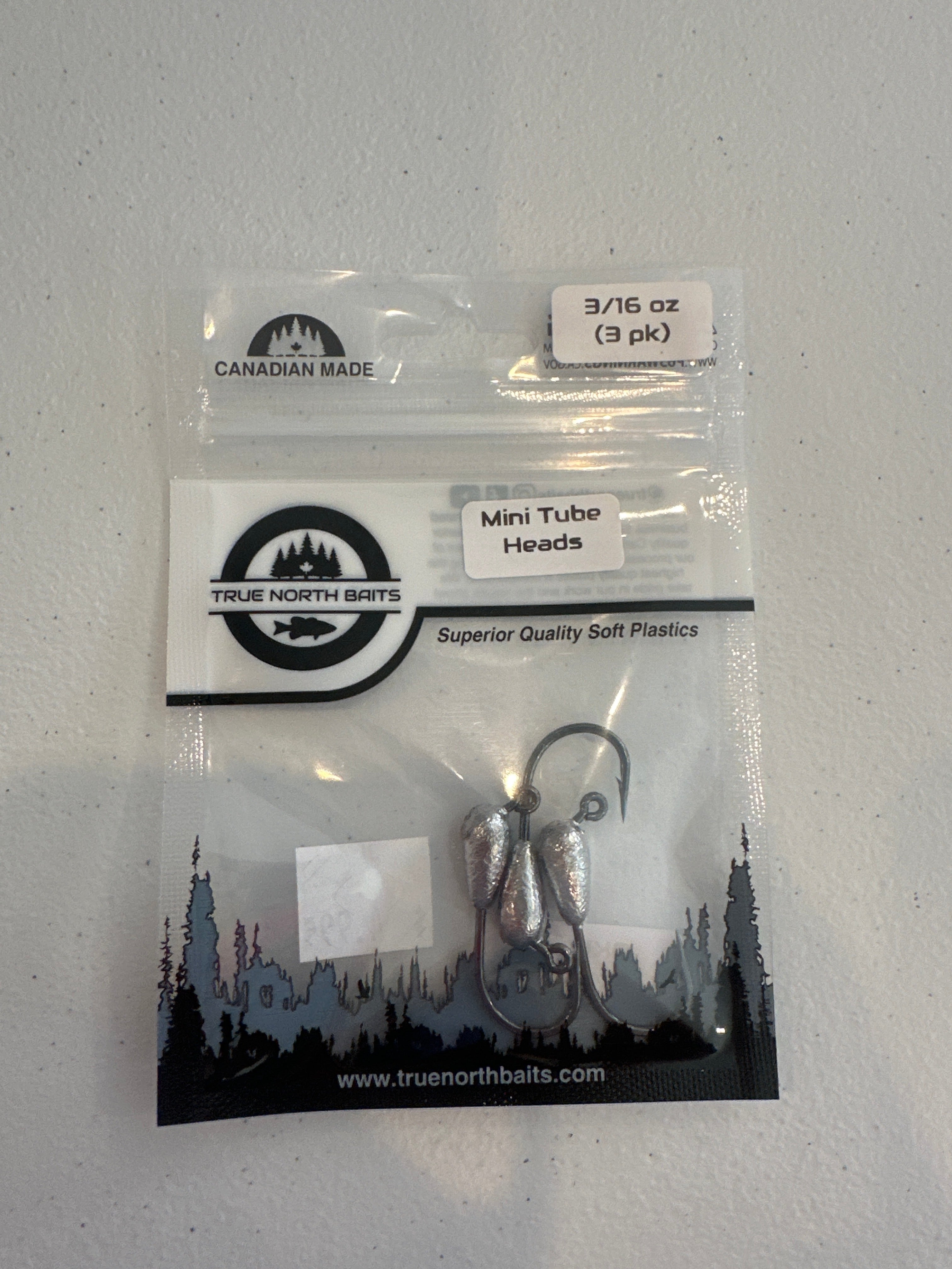True North Baits Mini Tube Heads 3/16 3pcs