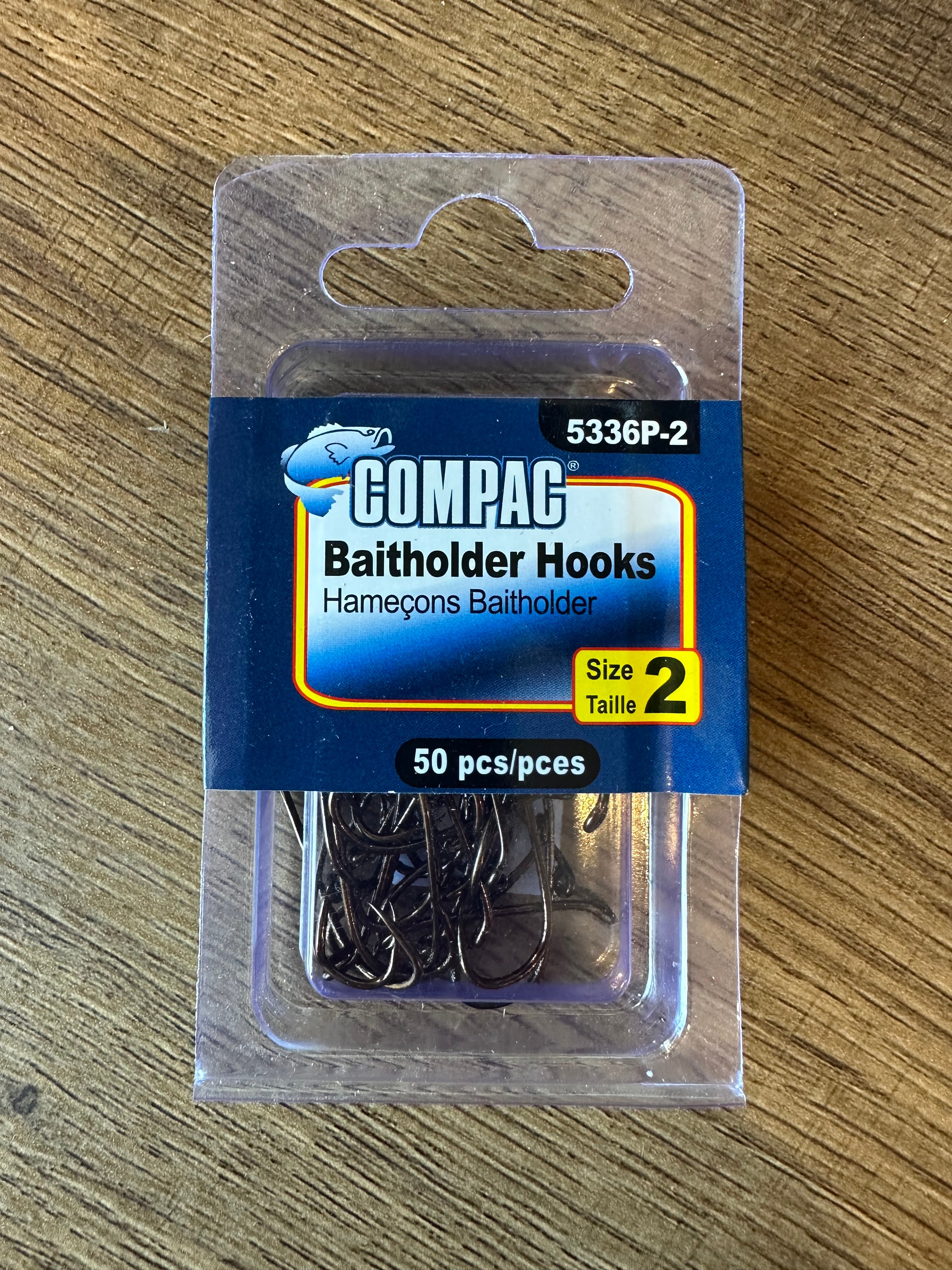 Compac Baitholder Hooks Size 2 50pcs