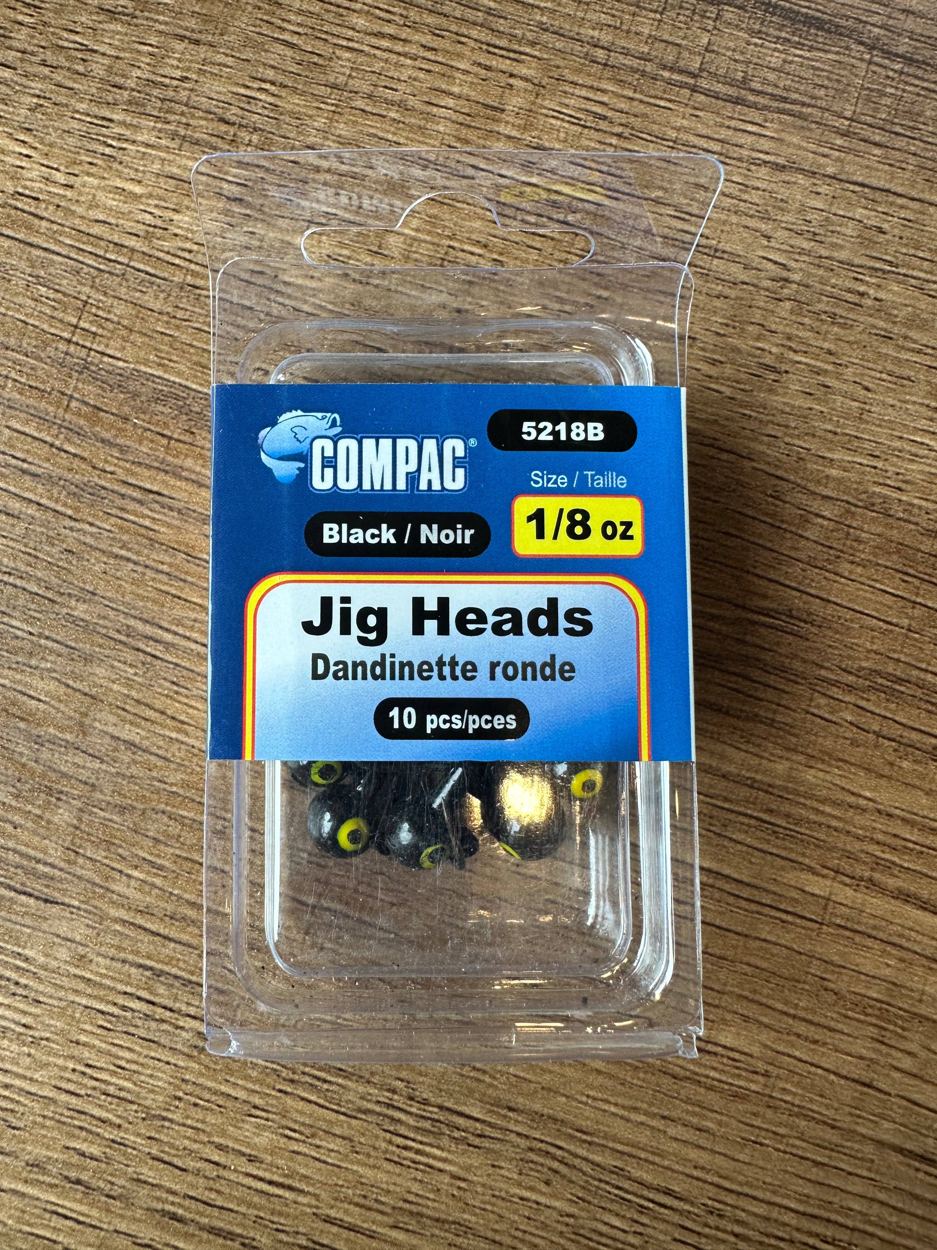 Compac Jig Heads 1/8oz 10pcs