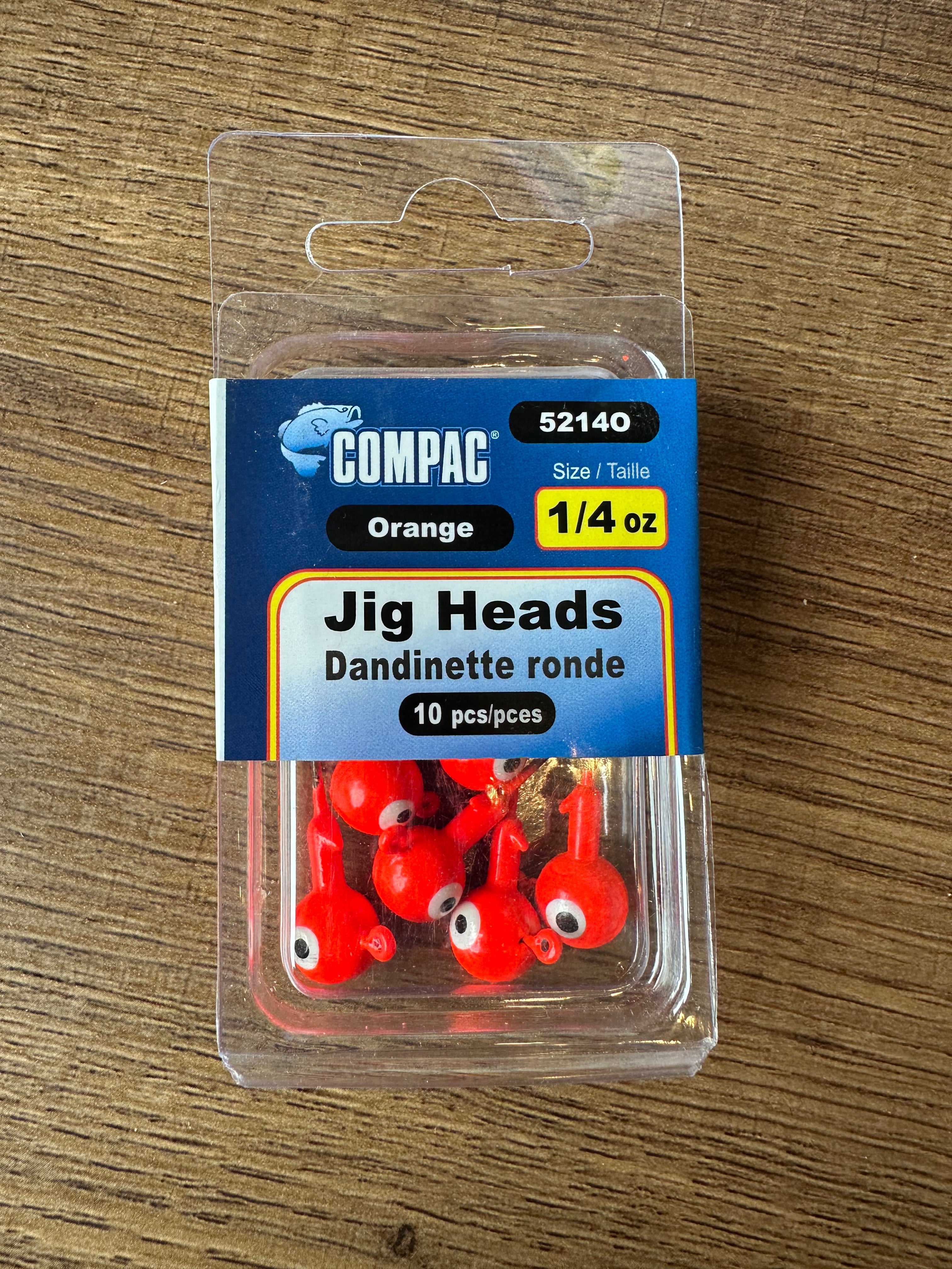 Compac Jig Heads 1/4oz 10pcs