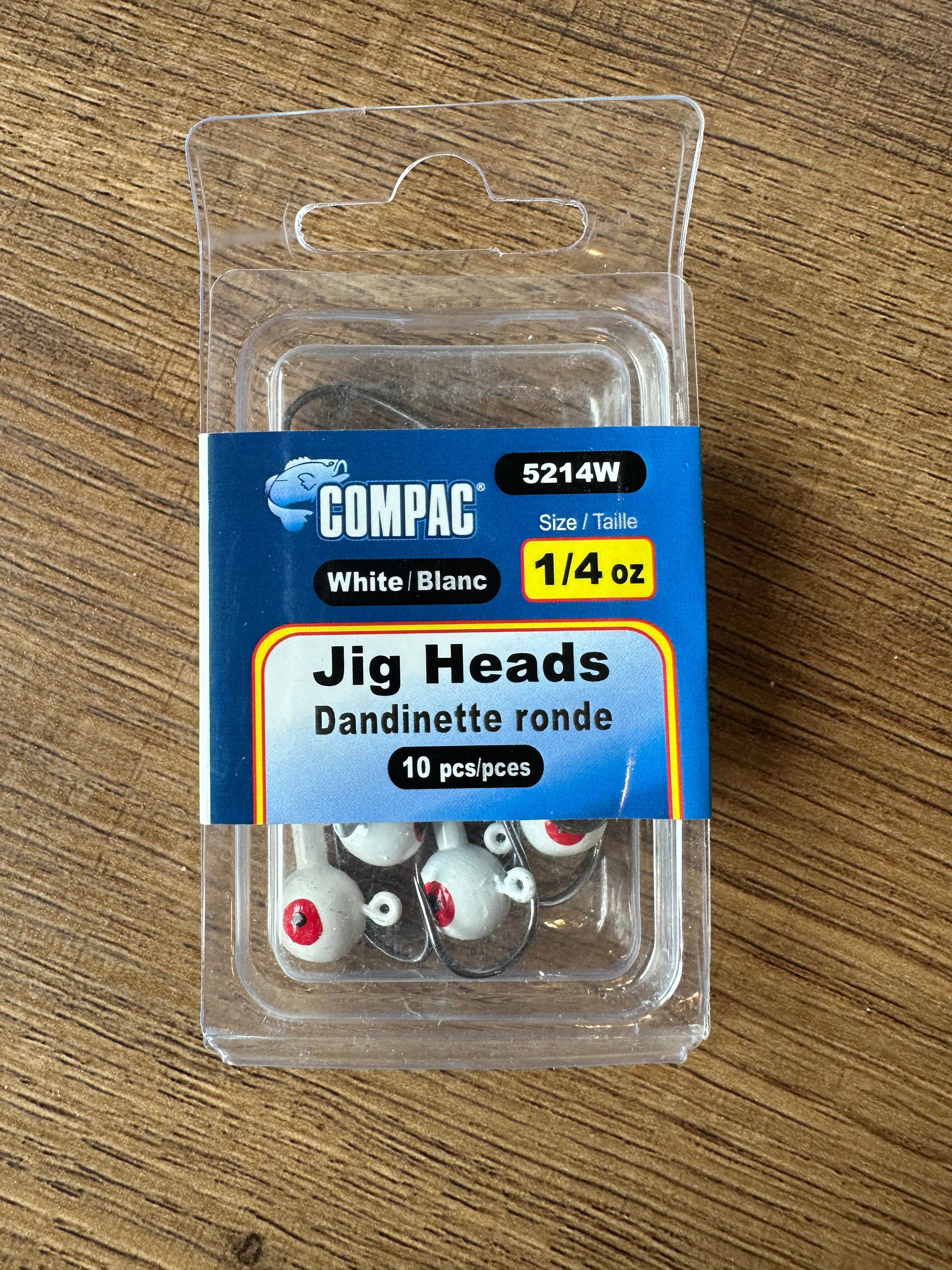 Compac Jig Heads 1/4oz 10pcs