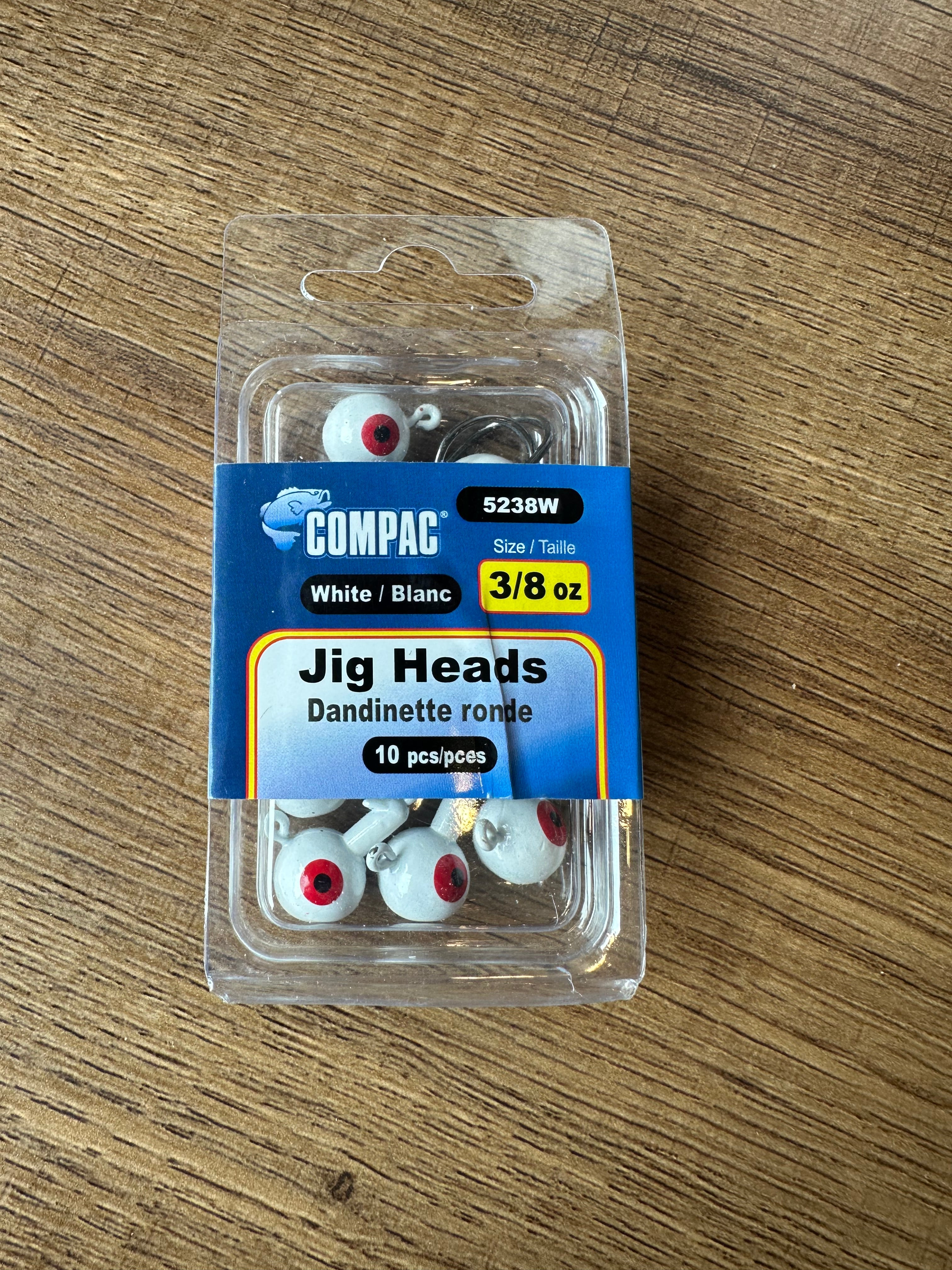 Compac Jig Heads 3/8oz 10pcs