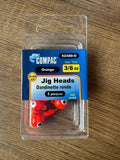 Compac Jig Heads 3/8oz 5pcs