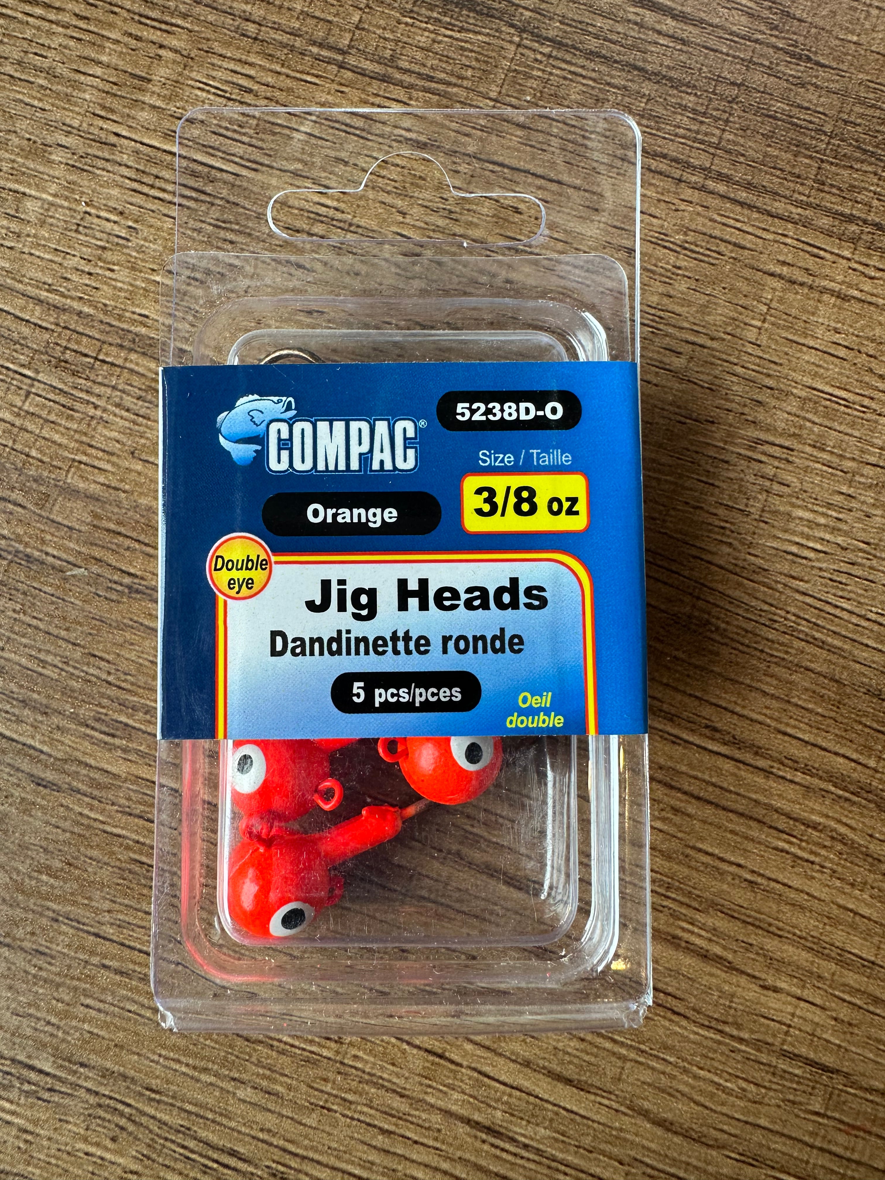 Compac Jig Heads 3/8oz 5pcs