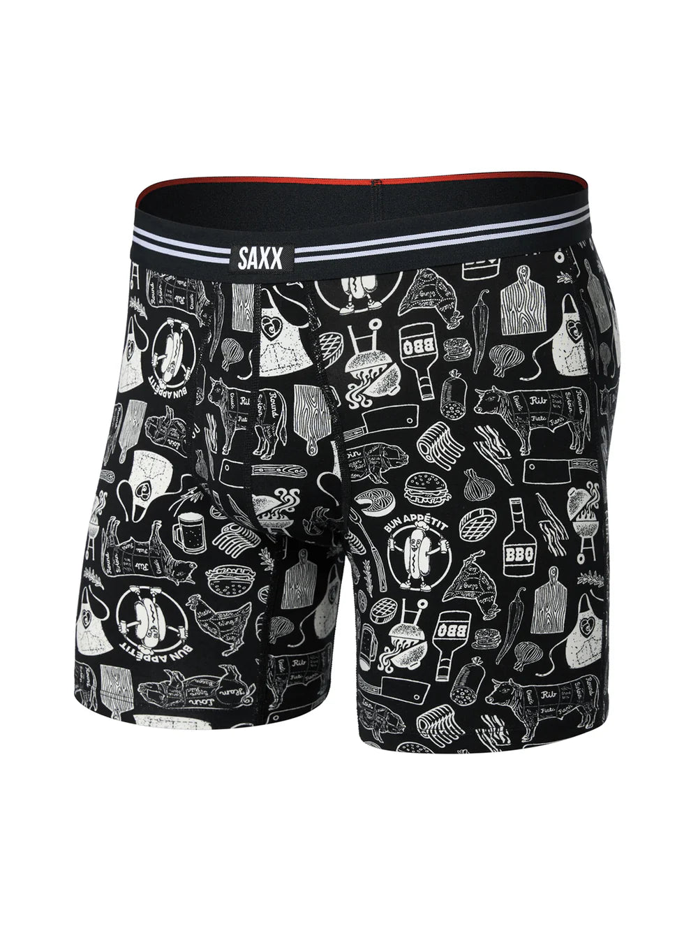 SAXX Vibe Xtra Soft Comfort Bun Appetite Black