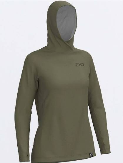 FXR Attack UPF Hoodie Ladies Moss