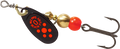 Mepps Black Fury Black Red Dots