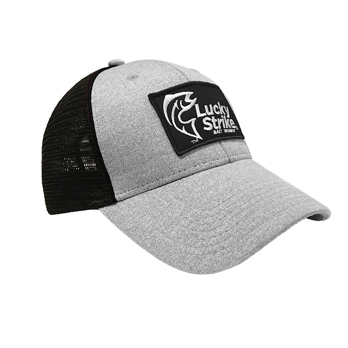 Lucky Strike Grey Hat with Black Mesh