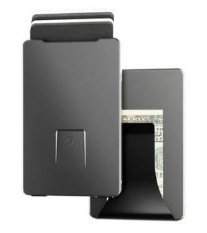Groove Wallet Gunmetal with Money Clip