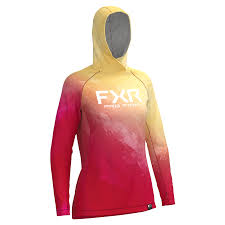 FXR Derby Swell UPF Hoodie Strawberry