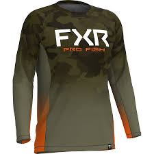 FXR Derby Camo Air UPF Longsleeve Camo/Orange