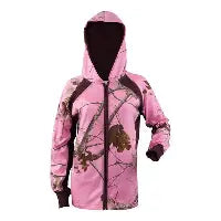 Mooselander Pink Camo Zip Up Hoodie